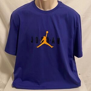 Jordan Bold Purple Tee with Orange Logo